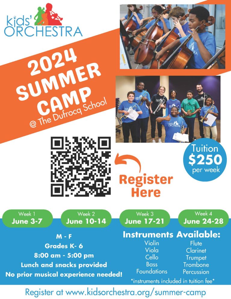 Kids' Orchestra Summer Camp 2024 EBR Schools