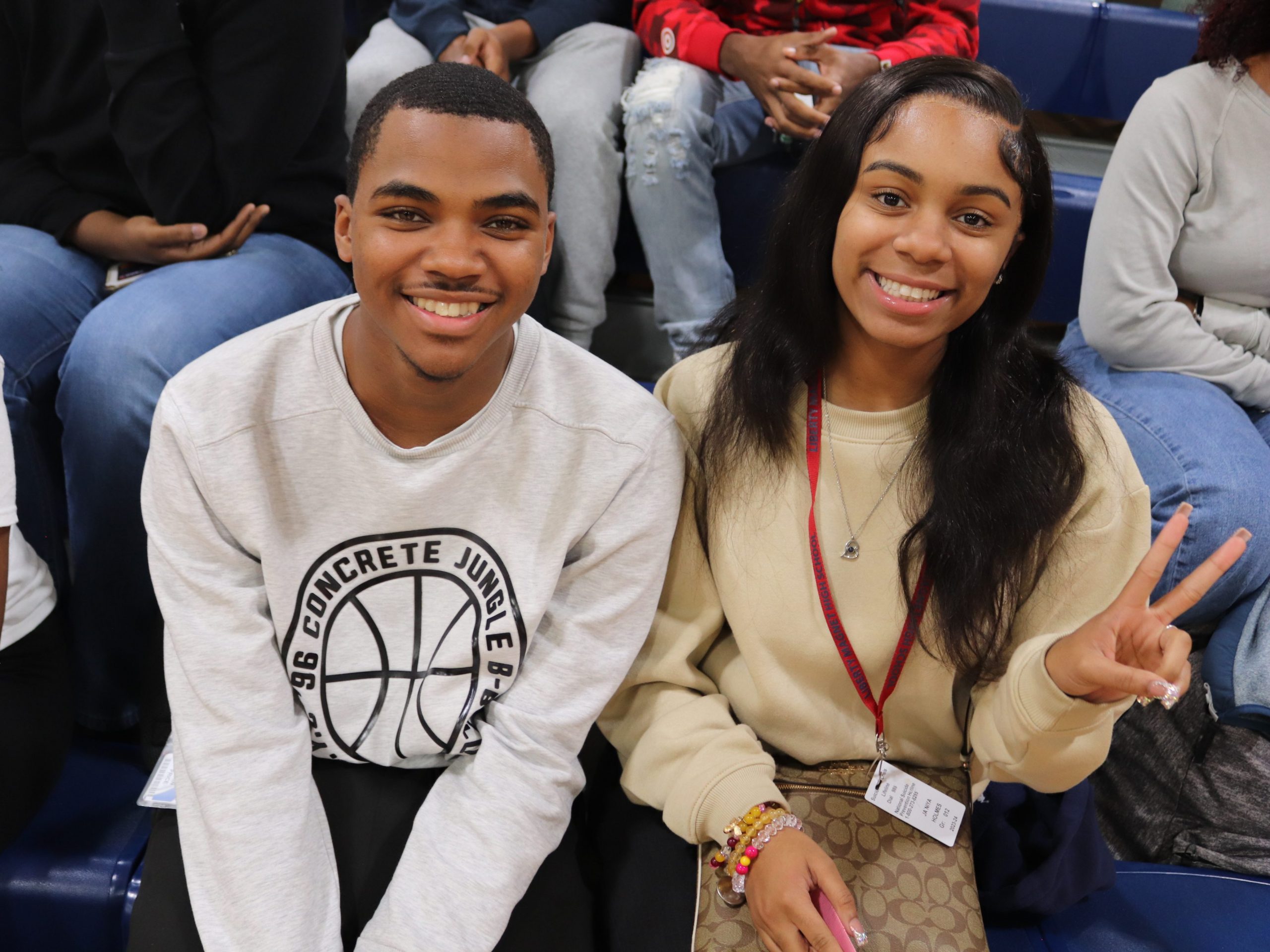 two students together